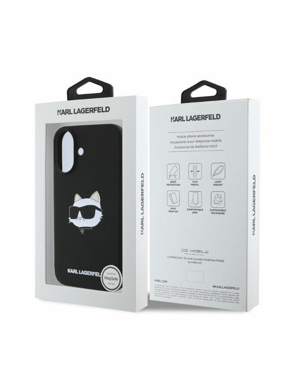 KARL LAGERFELD KARL LAGERFELD Etui na telefon Apple iPhone 16 Czarny