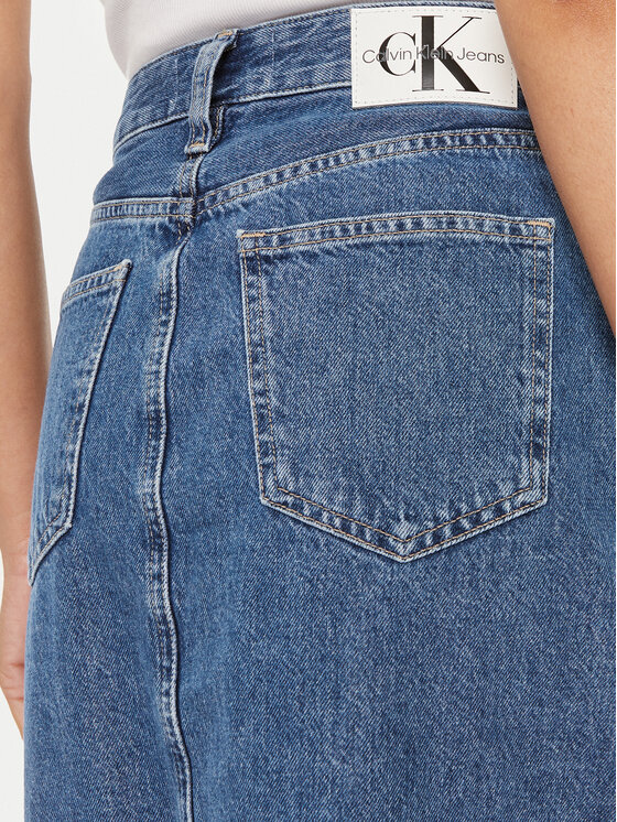 Calvin Klein Jeans Calvin Klein Jeans Fustă de blugi J20J223680 Albastru Regular Fit