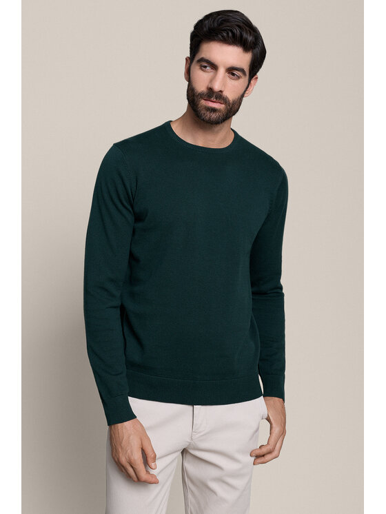 Lancerto Lancerto Sweter Christopher SW073226000034 Zielony Regular Fit