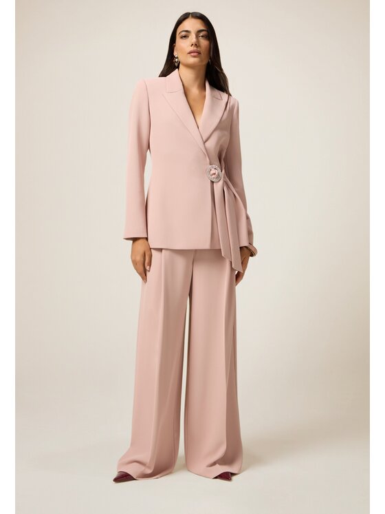 Oltre Oltre Giacca di transizione Q791R104578N006 Rosa Baggy Fit