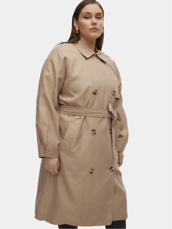 Vero Moda Curve Vero Moda Curve Vihmamantel Doreen 10307261 Beež Regular Fit