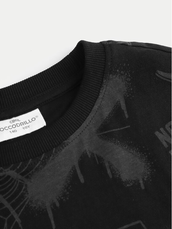 Coccodrillo Coccodrillo T-särk ZC4143202GBJ Must Regular Fit