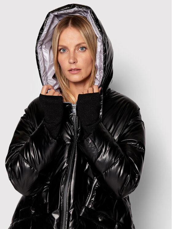 Diego M Diego M Пухено яке 22IP-R267 Черен Regular Fit