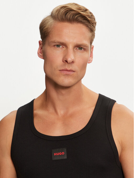 HUGO Hugo Майка Edge 50515657 Чорний Regular Fit