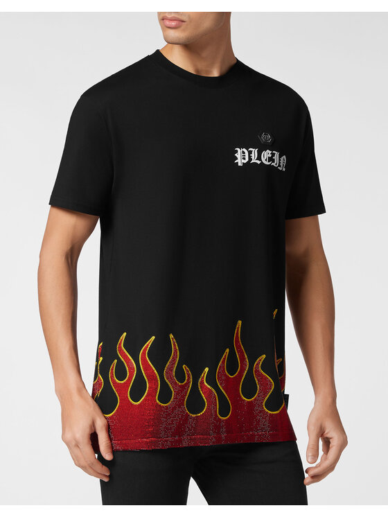 PHILIPP PLEIN PHILIPP PLEIN T-Shirt 20645 Czarny Regular Fit