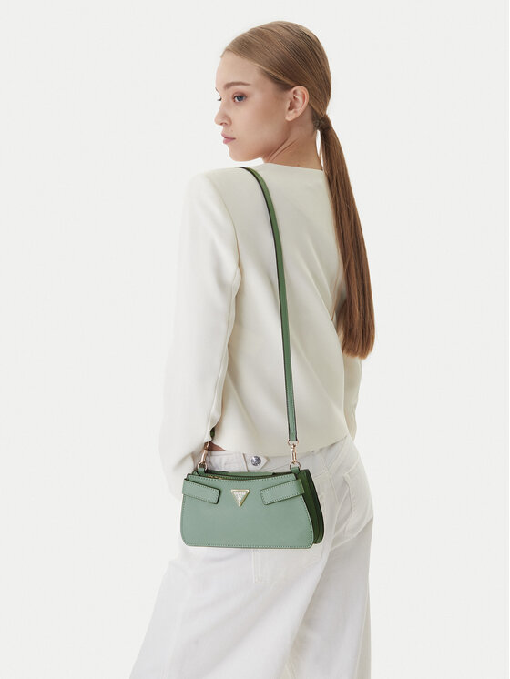 Guess Geantă Serenova Mini HWZG80 91720 Verde