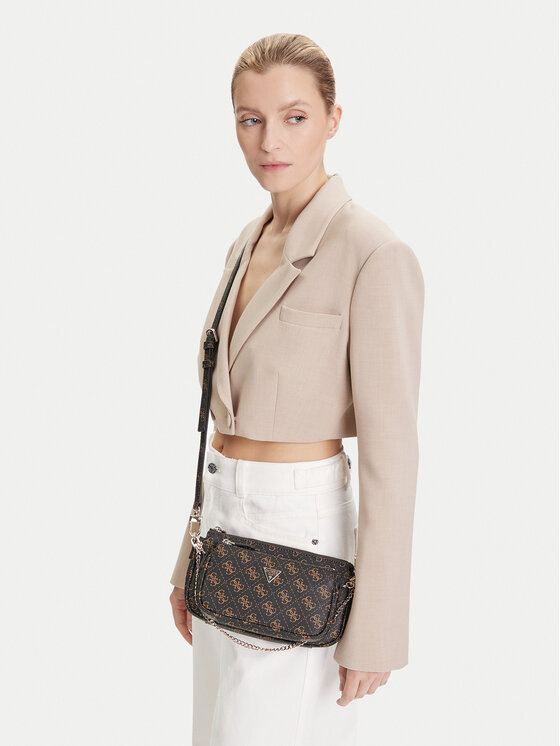 Guess Guess Ročna torba Noelle II Mini HWQG96 72710 Rjava
