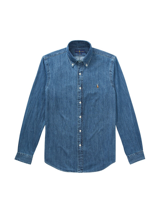 Polo Ralph Lauren Polo Ralph Lauren Košeľa Core Replen 710548539 Tmavomodrá Slim Fit