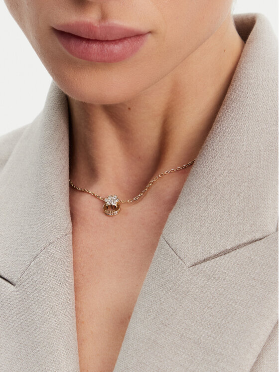 Guess Guess Kaklo papuošalas JUBN05 107JW Auksinė