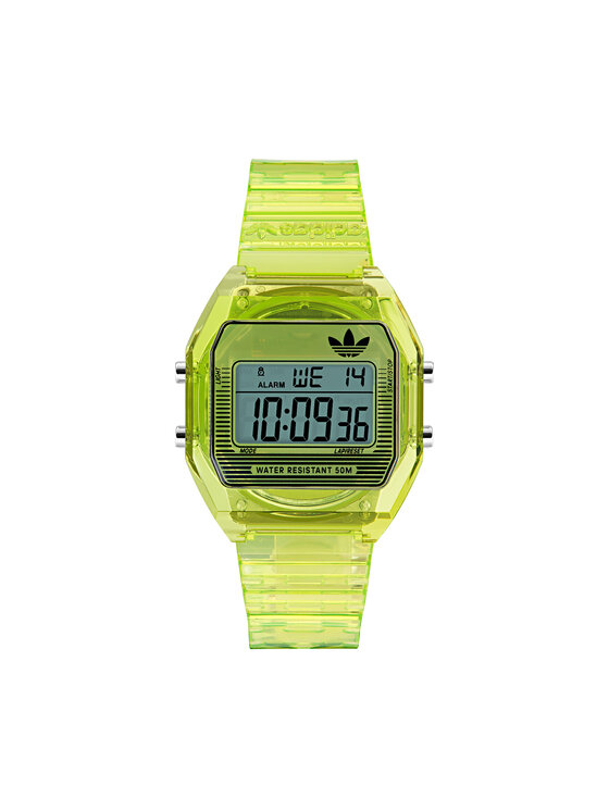 adidas adidas Käekell AO Street Digital Two Crystal AOST25538 Roheline