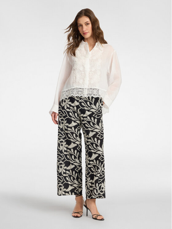 Elena Mirò Elena Mirò Koszula 5194P000280N001 Biały Regular Fit