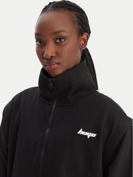 HUGO HUGO Džemperis Dateam 50554058 Juoda Regular Fit