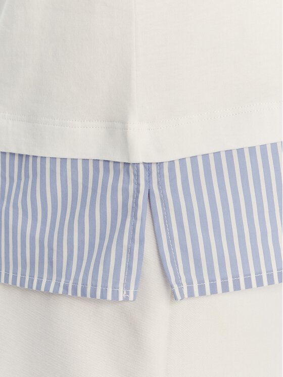 Luisa Spagnoli Luisa Spagnoli T-shirt Baiadera 543155 Bianco Regular Fit