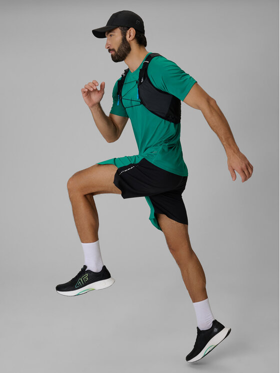 4F 4F Koszulka techniczna RUNNING Zielony Regular Fit