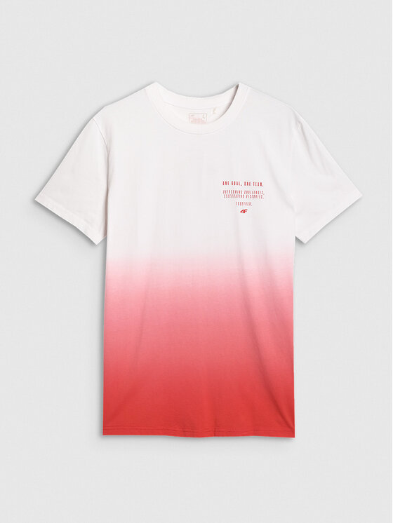 4F 4F T-Shirt SPORTS CLUB Czerwony Regular Fit