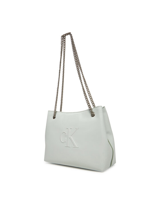 Calvin Klein Jeans Calvin Klein Jeans Geantă Sculpted Chain Shoulder Bag LV04K3163G Gri