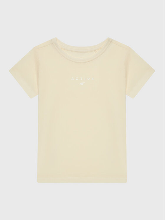 4F 4F Футболка HJZ22-JTSD002 Бежевий Regular Fit