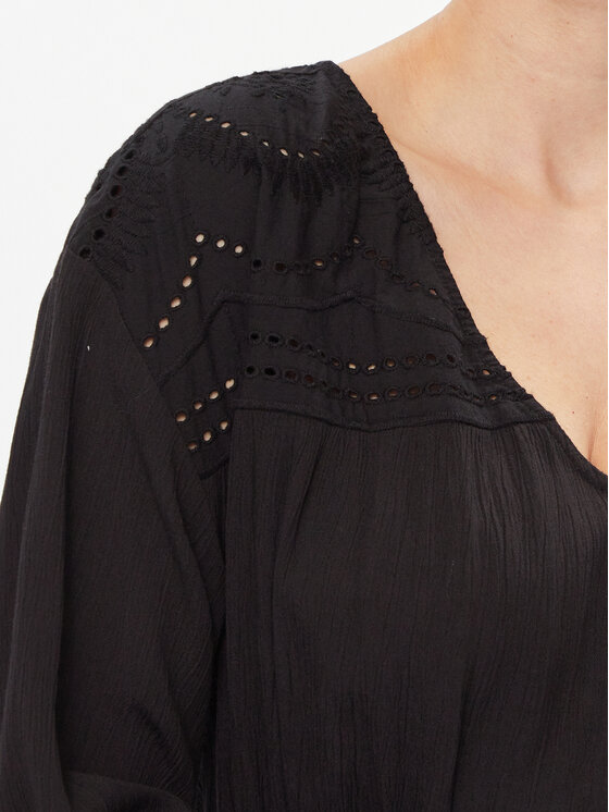 Vila Vila Rochie de zi Mesa 14092006 Negru Loose Fit
