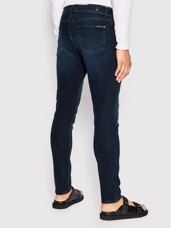 7 For All Mankind 7 For All Mankind Džínsy Luxe Performance JSMXR460LL Tmavomodrá Slim Fit