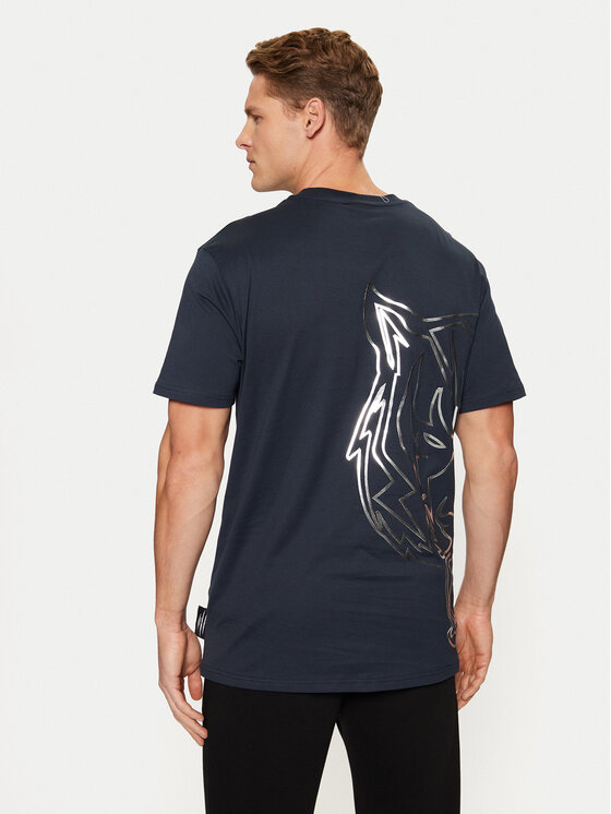 Plein Sport Plein Sport T-krekls AADC MTK7913 STE003N Tumši zils Regular Fit