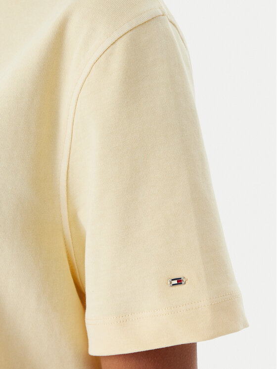 Tommy Hilfiger Tommy Hilfiger Тишърт Crest WW0WW48713 Кремав Relaxed Fit