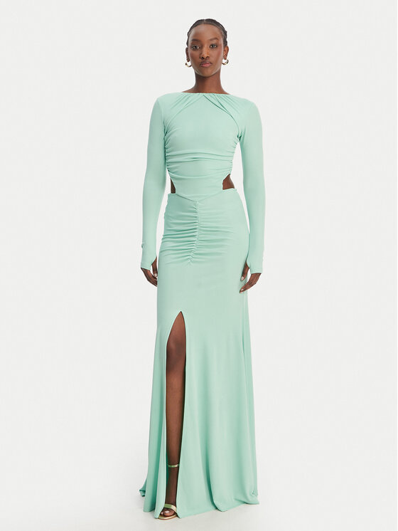 Just Cavalli Just Cavalli Abendkleid 80PAO922 J0253 Blau Slim Fit