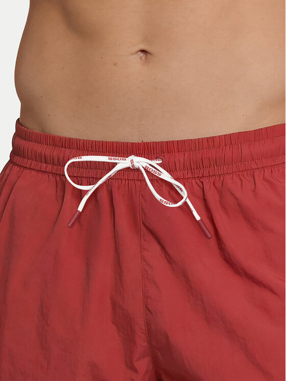 BOSS BOSS Szorty kąpielowe Mooneye 50469280 Czerwony Regular Fit