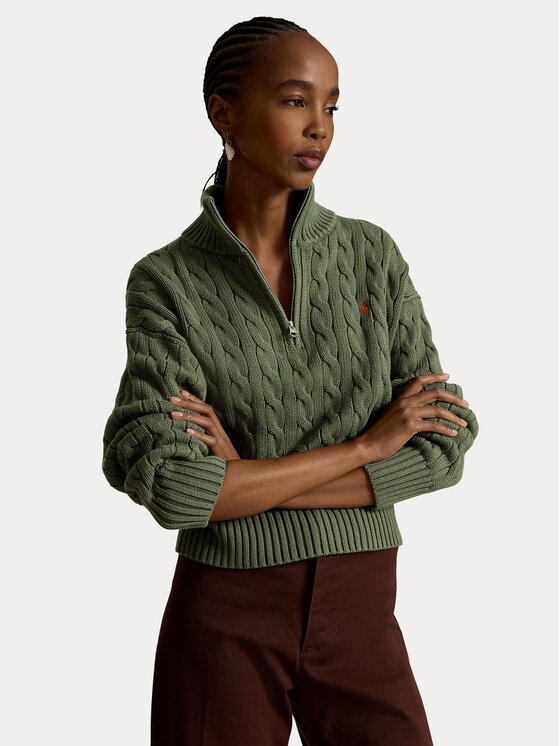 Polo Ralph Lauren Pulover 211963467508 Verde Regular Fit