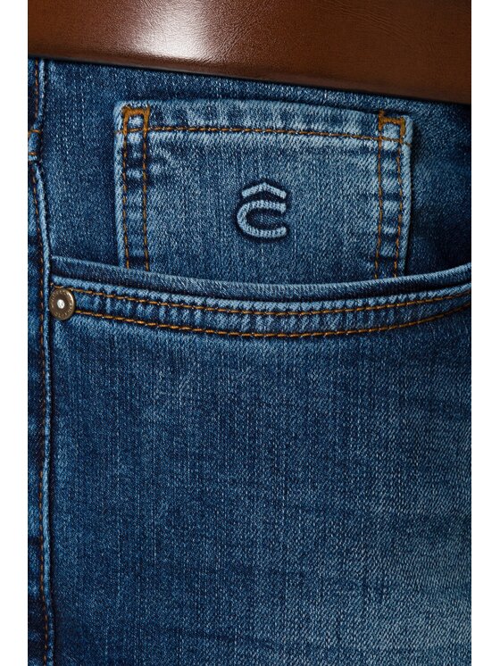 Lancerto Lancerto Jeansy Hunter Granatowy Slim Fit