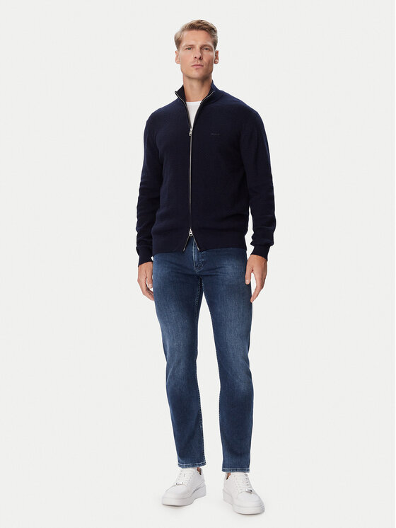Gant Gant Kardigāns 8050334 Tumši zils Regular Fit