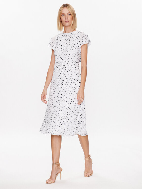 DKNY DKNY Φόρεμα καλοκαιρινό DD3C3581 Λευκό Regular Fit