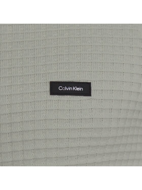 Calvin Klein Calvin Klein Sweter TEXTURE K10K111476 Beżowy Regular Fit
