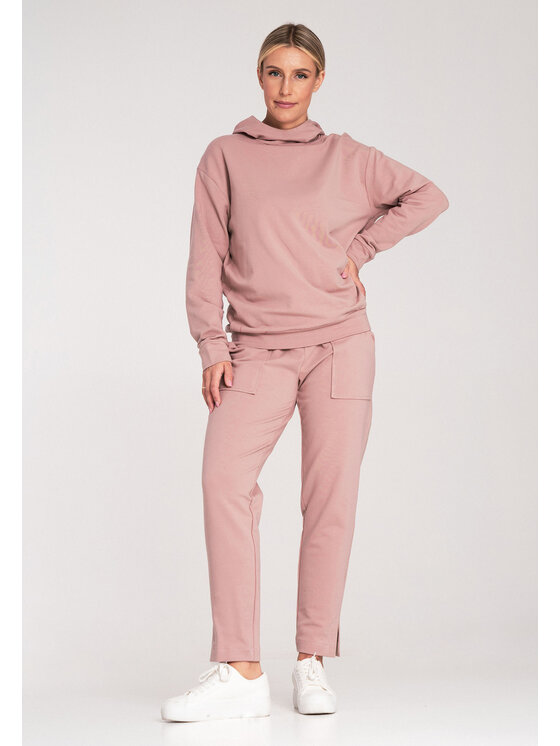 FIGL FIGL Spodnie dresowe M1035 Różowy Regular Fit