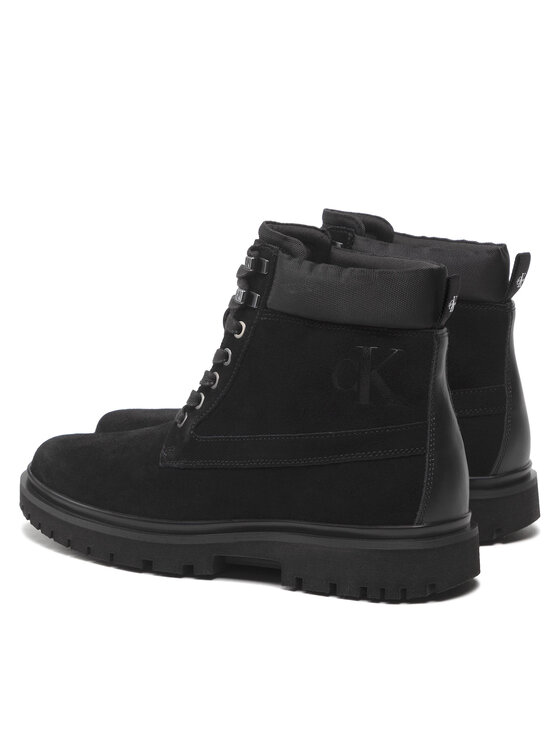 Calvin Klein Jeans Calvin Klein Jeans Ορειβατικά παπούτσια Lug Mid Laceup Boot Hike YM0YM00270 Μαύρο