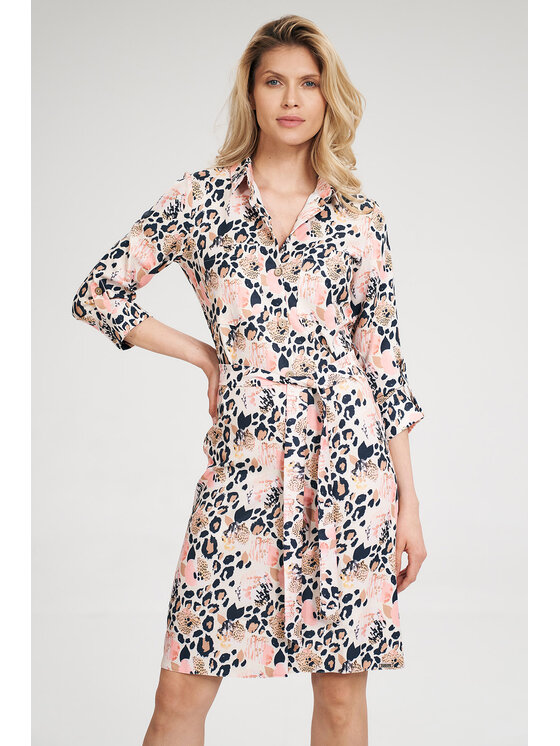 FIGL FIGL Šaty M701 Farebná Regular Fit