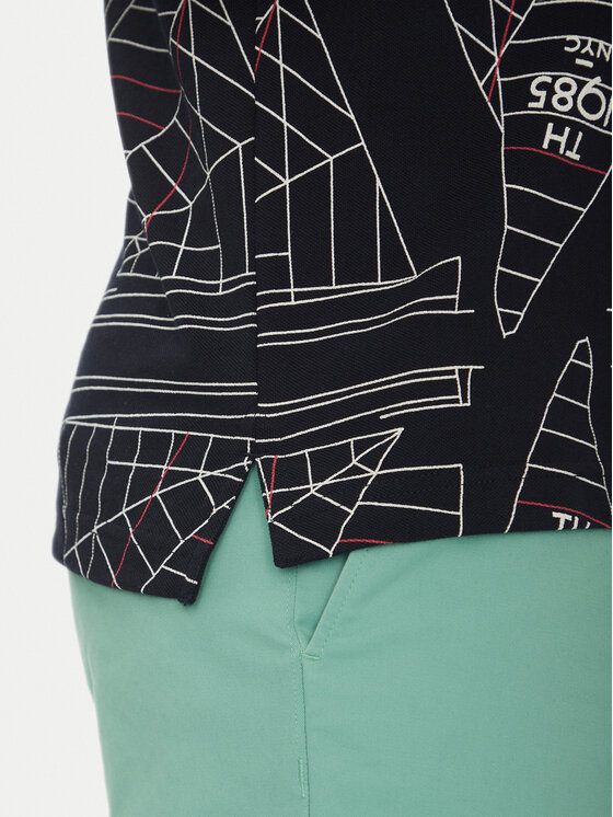 Tommy Hilfiger Tommy Hilfiger Polo Sailing MW0MW39309 Granatowy Regular Fit