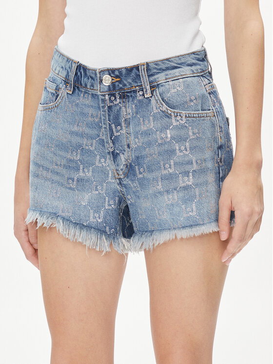 Liu Jo Liu Jo Kratke traperice UA4095 D4854 Plava Regular Fit