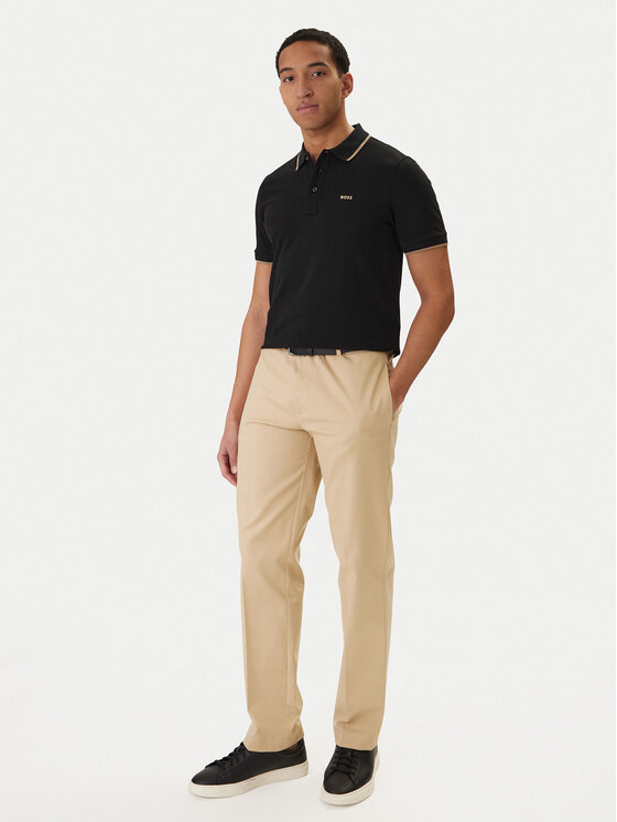 BOSS BOSS Pólóing Parlay 190 50494697 Fekete Regular Fit