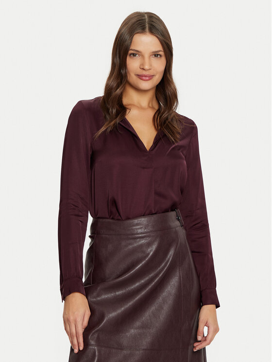 Tatuum Blúzka Meryl T2422.046B Bordová Relaxed Fit