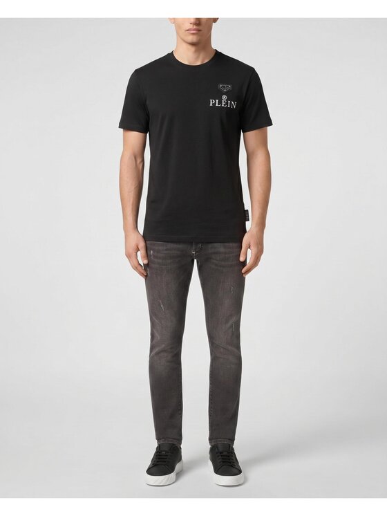 PHILIPP PLEIN PHILIPP PLEIN T-Shirt 31619 Czarny Regular Fit