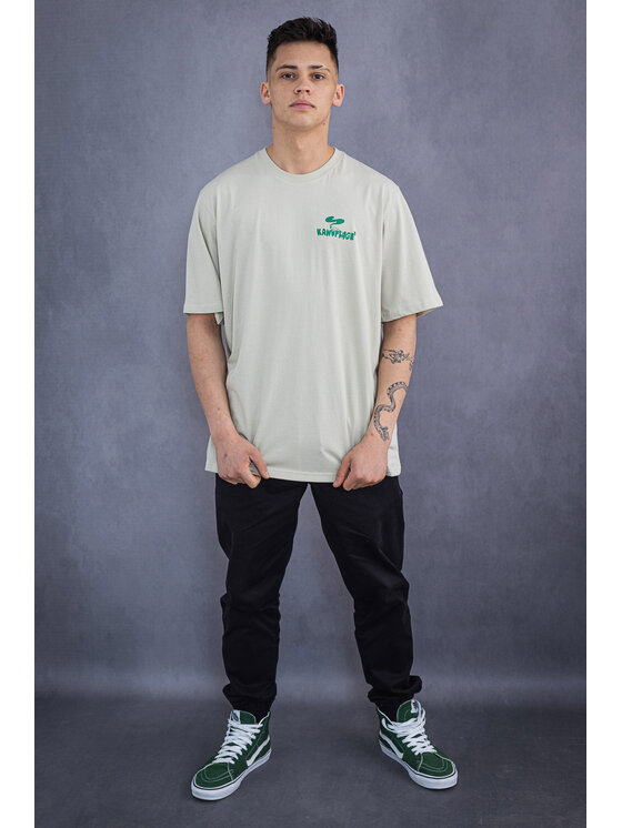 Kamuflage Kamuflage T-Shirt Puff Puff Pass Beżowy Relaxed Fit