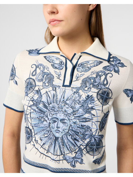 PHILIPP PLEIN PHILIPP PLEIN Polokošeľa 28995 Svetlo modrá Regular Fit