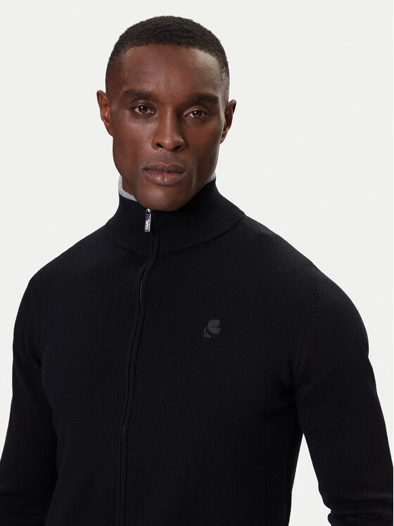 KARL LAGERFELD KARL LAGERFELD Kardigán 655004 554399 Čierna Slim Fit