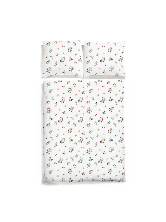 White pocket White pocket Komplet pościeli we wzory Biały