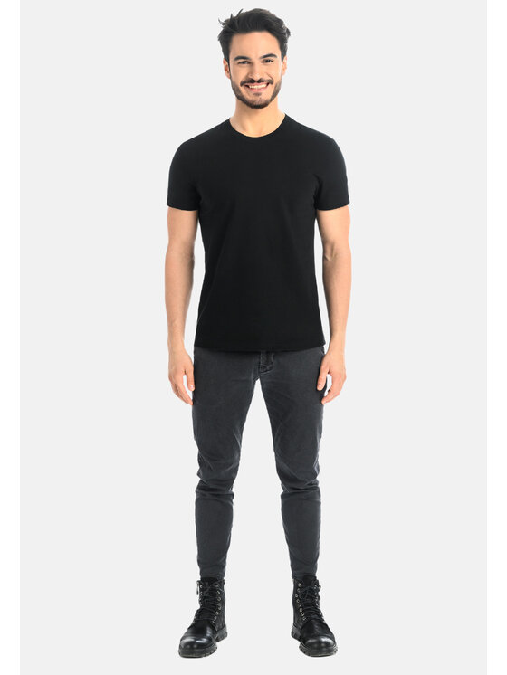 Teyli Teyli T-Shirt 535 Czarny Classic Fit