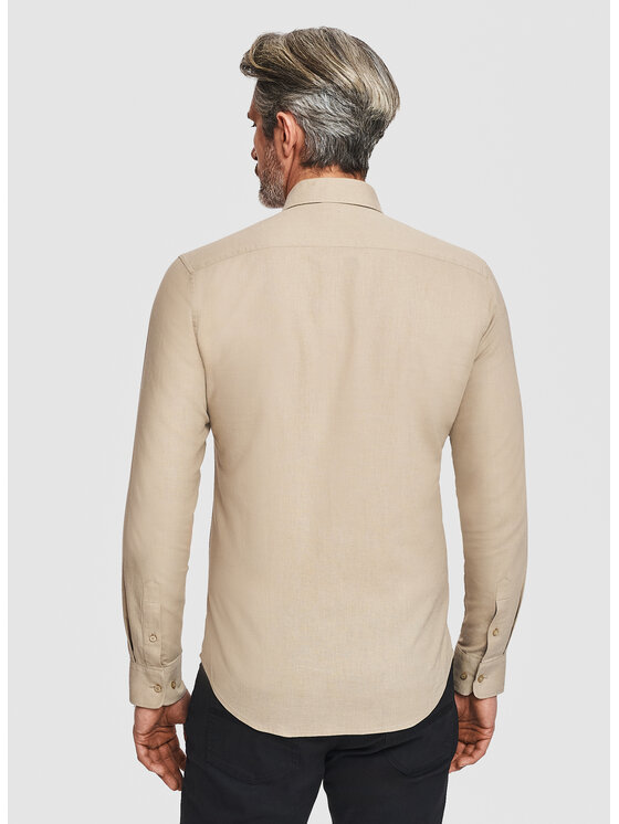 Pako Lorente Pako Lorente Koszula P26SF-1X-021 Beżowy Slim Fit