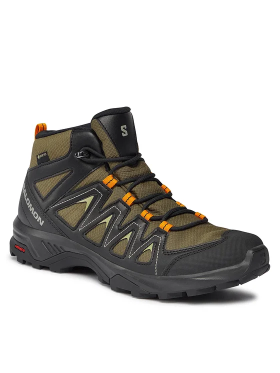 Salomon Trekkingschuhe X Braze Mid GORE-TEX L47181000 Grün