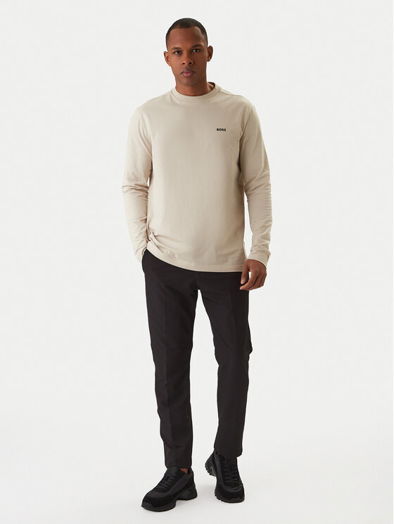 BOSS BOSS Longsleeve 50506365 Beżowy Regular Fit