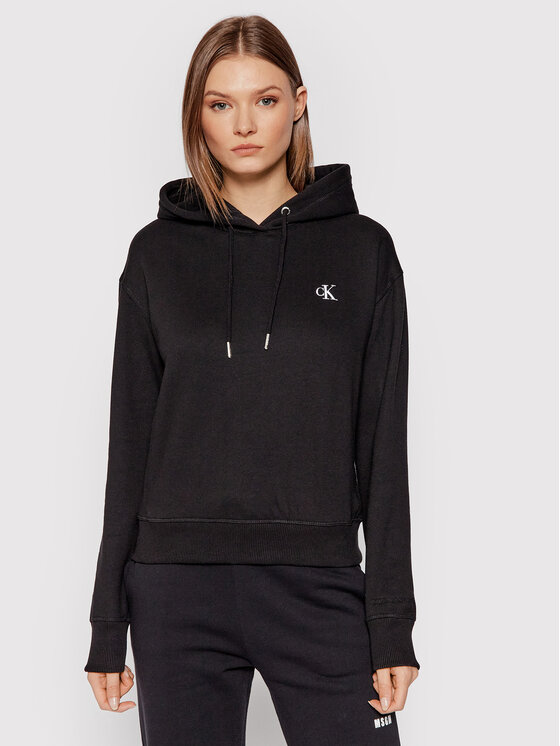 Calvin Klein Jeans Calvin Klein Jeans Μπλούζα Embroidered Logo J20J213178 Μαύρο Regular Fit