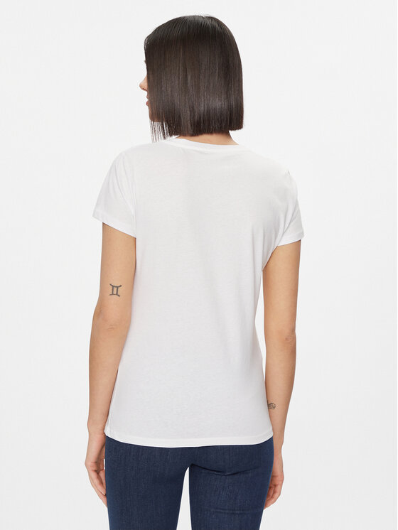 Liu Jo Liu Jo T-krekls WA4108 JS923 Balts Regular Fit